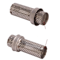 Miniatyrbilde 3 av 5: 2x Universal Motorsykkel Eksosrør Lyddemper Db Killer Støydemper Mesh Db Killer Si silver