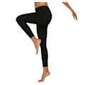 Miniatyrbillede 5 af 6: Sorte Leggings med 2 Lommer Sort Black s