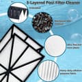 Miniatyrbillede 5 af 5: RCX70101 Filterpåfyldningssæt, passer til poolstøvsuger Rep 827261 robotpoolrenserfilter