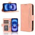Kortpladser Læder Telefoncover - Pink* til iPhone 16
