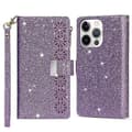 Til iPhone 16 Pro Cover Stjernehimmel Gravering Læder Pung Cover