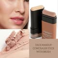 Miniatyrbilde 4 av 5: Foundation Stick for Face, Multi-Use Foundation Stick with Built-In Foundation Brush, Lightweight Buildable Medium-to-Full Coverage（Color 03）