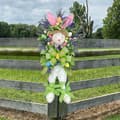 Miniatyrbild 5 av 5: Easter Wreath in Rabbit Shape - Decorative Easter Bunny Wreath for Front Door, Wall & Window, Cute Easter Decoration