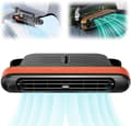 USB Car Fan - 3 Speeds, Strong Airflow & Quiet, Adjustable Wind Direction, For All Vehicles brown