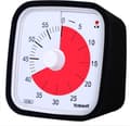 Visuell Timer för Klassrum & Barn - 60 minuter, Justerbar Volym, 10x10 cm black