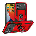 iPhone 18 Pro Max / iPhone 17 Pro Max Skal Shockproof TPU Hybrid PC med Hållare Röd