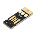 Miniatyrbild 2 av 8: 10 st Mini Pocket Card USB Power Keychain LED Nattljus (Svart)