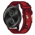 För Garmin Garminmove Style 20mm Nylon Woven Watch Band Red