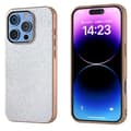 iPhone 16 Pro Nano Pläterad Diamanttextur Skal - Elegant och Skyddande Mobilskal Silver