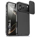 iPhone 18 Pro Max / iPhone 17 Pro Max Skal med Sliding Camshield TPU + PC Svart