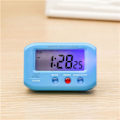 Miniatyrbild 1 av 7: Bärbar fickstorlek digital elektronisk resealarmklocka Bilar Elektronisk Luminous Stoppur LCD-klocka (Blå)