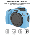 Miniatyrbild 3 av 4: För Canon EOS R100 Glansigt Mjukt Silikon Skyddande Fodral Blå