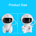Miniatyrbild 3 av 6: USB Astronaut Form Färgglad LED Laser Stjärnprojektionsljus (Stjärna)