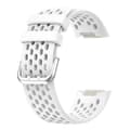 För Fitbit Charge 5 Monochromatic Andas Silikon Watch Band White