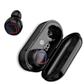 Miniatyrbild 2 av 4: TWS Fingeravtryck Touch Bluetooth Headset LED Batteri Display Med Laddningsfack Svart