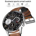 Miniatyrbild 3 av 4: 1,3 tums pekskärm Dual-mode Bluetooth Smart Watch Svart silikonrem