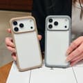Miniatyrbild 7 av 7: iPhone 17 Pro Max Skal - Solid Color med Transparent Akryl TPU Mörklila