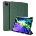 iPad Pro 12.9 2022/2021/2020 Skal - Mutural Multi-fold Smart Läderfodral Mörkgrön