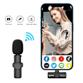 Miniatyrbild 4 av 6: HXSJ F18 2.4G USB-C/Type-C brusreducerande trådlös lavaliermikrofon (svart)