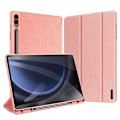Miniatyrbild 1 av 5: Samsung Galaxy Tab S9 FE+ Skal DUX DUCIS Domo Series Magnetisk Flip Läder Rosa