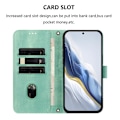 Miniatyrbild 3 av 5: Samsung Galaxy S22+ 5G Skal i Retro Läder med Linjesömn Mintgrön