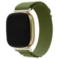 För Fitbit Versa 3 / Sense Universal Loop Nylon Watch Band Green
