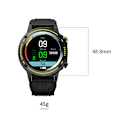 Miniatyrbild 3 av 4: OD-1 Pulsmätare Blodtrycksmätare Steg Kroppstemperatur Vattentät Högkvalitativ Högtalare Bluetooth Samtal Armband Gul