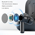 Miniatyrbild 4 av 4: W30 TWS Digital Display Touch Sports Noise Reduction Bluetooth Hörlurar Vit