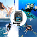 Miniatyrbild 8 av 9: 45m undervattens vattentätt hus dykfall för GoPro MAX, med spänne grundfäste och skruv