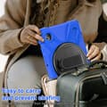 Miniatyrbild 4 av 8: Samsung Galaxy Tab A9+ / A11+ Rotationshandtag TPU + PC Tabletfodral Blå