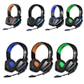 Miniatyrbild 2 av 4: Soyto SY-G20 RGB Dual Streamer Gaming Computer Headset, Style: Lighting Version Svart Orange