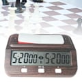 Miniatyrbild 1 av 7: HQT101w Plast Schackklocka Go Schack Timer (Trästruktur)