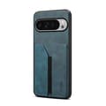 för Pixel 10 Pro XL Skal med Denior D07 DV Elastisk Kortfack PU Baksida Blå