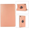 Samsung Galaxy Tab A9+ / A11+ 360° Rotationsfodral i Litchi-textur Roséguld