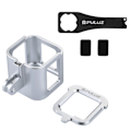 Miniatyrbild 5 av 9: Hölje Skyddande fodral CNC Aluminiumlegering Skyddande bur med försäkringsram för GoPro HERO5 Session /HERO4 Session /HERO Session Silver