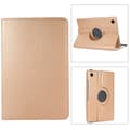 Samsung Galaxy Tab A9+ / A11+ 360° Rotationsfodral i Litchi-textur Guld