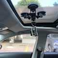 Miniatyrbild 7 av 7: Bil Allmänna Ändamålsfordonsfäste Sugkopp Fast Glas Videoinspelningsbas, Form: Sugkopp+PTZ+Gopro Skruv