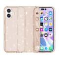 iPhone 17 Shockproof Skal med Glitterpulver Terminator Guld