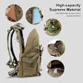 Miniatyrbild 4 av 4: JUNSUNMAY J012 25L Vattentät Ryggsäck för Utomhussporter Molle med Reflexremsa Army Green