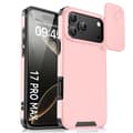 iPhone 18 Pro Max / iPhone 17 Pro Max Skal med Sliding Camshield TPU + PC Rosa