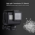 Miniatyrbild 4 av 9: 60m Vattentätt Hus Skyddande Fodral för GoPro HERO (2018) / HERO7 Black /6 /5, med Spänne Basfäste & Skruv, Behöver Inte Ta Bort Objektiv