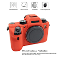 Miniatyrbild 4 av 4: Mjukt silikonfodral för Sony A9 (ILCE-9) / A7 III/ A7R III Röd