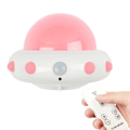 Miniatyrbild 1 av 8: UFO Fjärrkontroll USB Laddning Nattljus Sängbords Smart Sensor LED Atmosfär Ljus(Rosa)