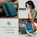 Miniatyrbild 4 av 5: Samsung Galaxy A56 Skal CaseMe 013 Multifunktionell Horisontell Flip Läder Blå