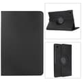 Samsung Galaxy Tab A9+ / A11+ 360° Rotationsfodral i Litchi-textur Svart