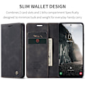 Miniatyrbild 2 av 5: Samsung Galaxy A56 Skal CaseMe 013 Multifunktionell Horisontell Flip Läder Svart