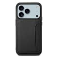 iPhone 18 Pro / iPhone 17 Pro Skal med Kalvtextur Design och Fullt Skydd Svart