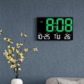 Miniatyrbild 6 av 7: Stor display LED digital klocka 5 lägen Ljusstyrka justerbar Temperatur Stum elektronisk klocka (Western Red Double Color)