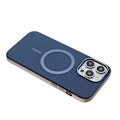 Miniatyrbild 3 av 7: iPhone 16 Pro Solid Color Pläterad MagSafe Full Coverage Skal Mörkblå