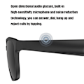 Miniatyrbild 3 av 4: A12 Smart Bluetooth Audio Solglasögon Bluetooth Glasögon Rött guld